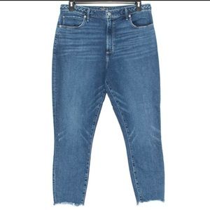Abercrombie & Fitch Womens Jeans High Rise Super Skinny Ankle Curve Blue 16/33
